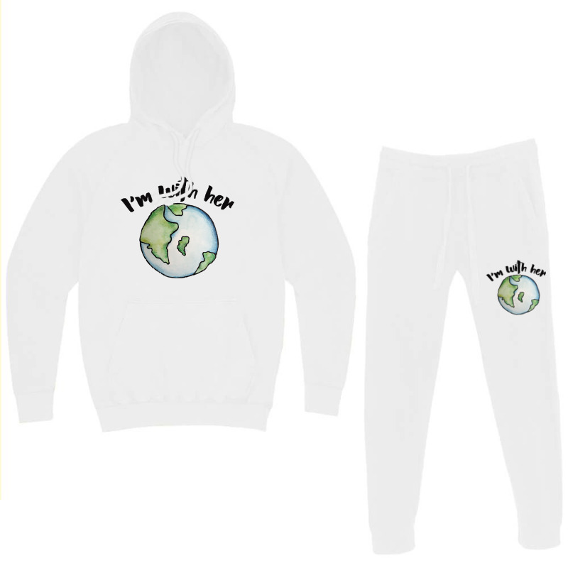 I39m With Her Mother Earth Hoodie & Jogger Set | Artistshot