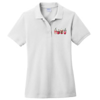 Valentine Coffee Heart Iced Coffee Lover Valentine Day Women Ladies Polo Shirt | Artistshot