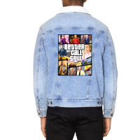 Better Call Saul Albuquerque Gta Art 1 Unisex Sherpa-lined Denim Jacket | Artistshot