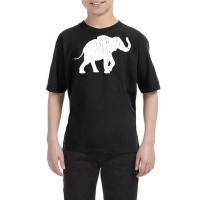 Distressed Elephant Silhouette Youth Tee | Artistshot