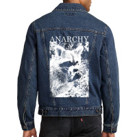 Anarchy Raccoon Men Denim Jacket | Artistshot