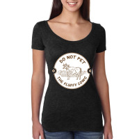 Do Not Pet The Fluffy Cow Classic  Copy Women's Triblend Scoop T-shirt | Artistshot