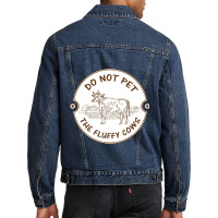 Do Not Pet The Fluffy Cow Classic  Copy Men Denim Jacket | Artistshot