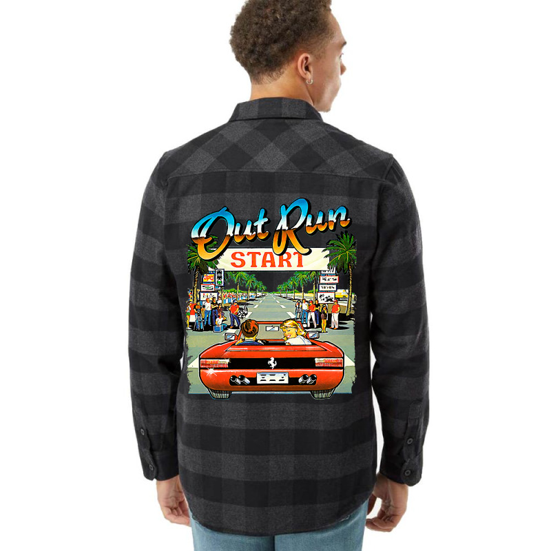 Arcade Out Run Video Game T Shirt Flannel Shirt | Artistshot