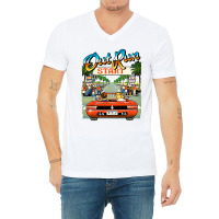 Arcade Out Run Video Game T Shirt V-neck Tee | Artistshot