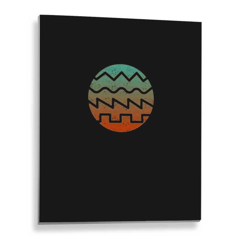 Synthesizer Fan Waveform Metal Print Vertical | Artistshot