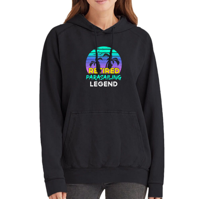 Retired Parasailing Legend Retirement Retro 80's Sunset Vintage Hoodie by brcarjonesyi | Artistshot