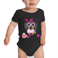 Dog Valentine Gift Cute Dachshund Valentine S Day Baby Bodysuit | Artistshot