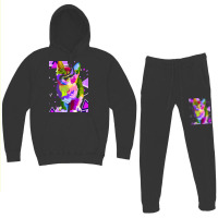 70s 80s Party Cat Psychedelic Colorful Retro Trippy Cat Classic  (1) Hoodie & Jogger Set | Artistshot