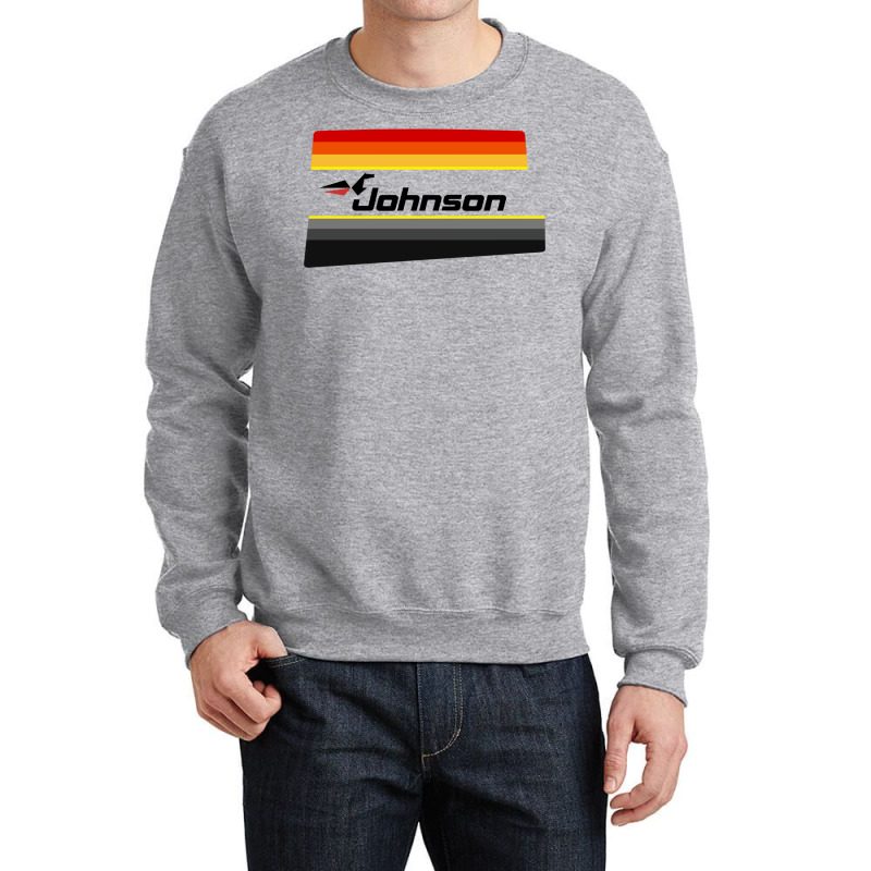 Retro Johnson Outboards Shirt Crewneck Sweatshirt by aytakbeytul0 | Artistshot