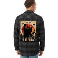 Retro Vintage Catzilla Tshirt Flannel Shirt | Artistshot