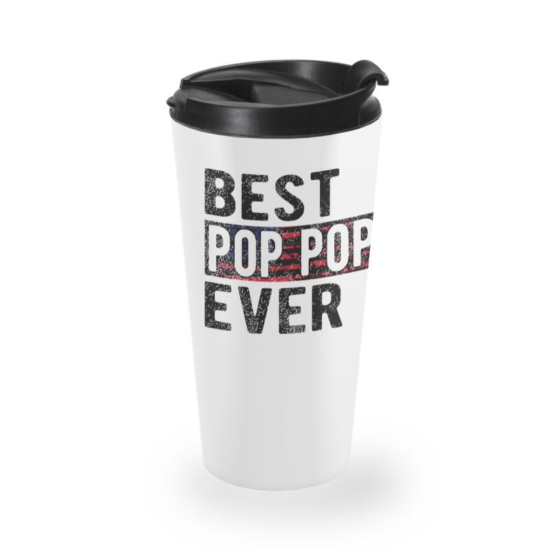 Best Pop Pop Grandpa Fathers Day Pop Pop Granddad 2 Travel Mug | Artistshot