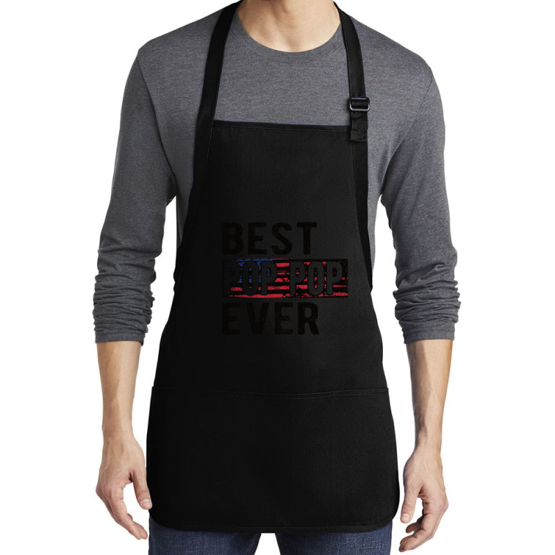 Best Pop Pop Grandpa Fathers Day Pop Pop Granddad 2 Medium-length Apron | Artistshot