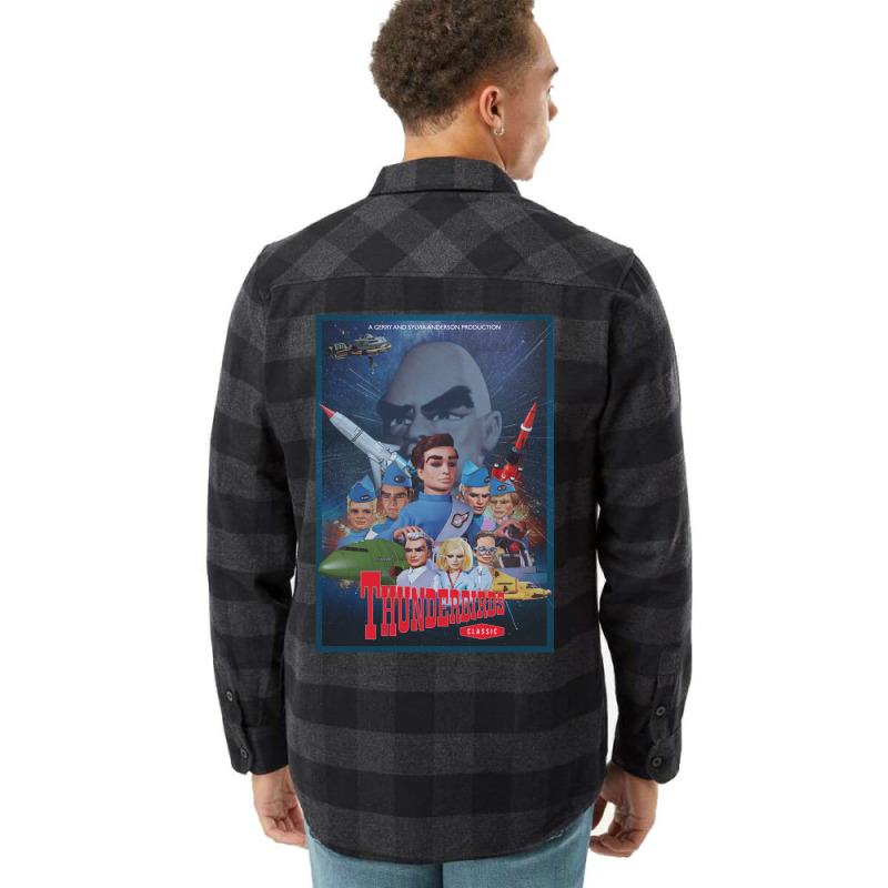 Thunderbirds Classic Vintage Retro Poster Flannel Shirt | Artistshot