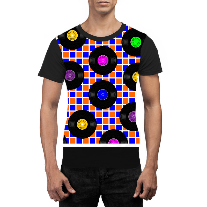 80s Retro Vinyl Records Chiffon Top Copy Copy (1) Graphic T-shirt by vonnezramzele | Artistshot