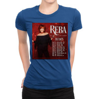 Reba Tour 2022 Locations And Dates Ladies Fitted T-shirt | Artistshot