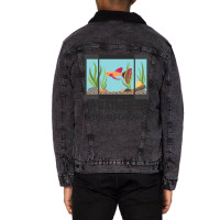 Hot Trend Aquascaping Aquarium Aquascaper Fish Tank-p7myy Unisex Sherpa-lined Denim Jacket | Artistshot