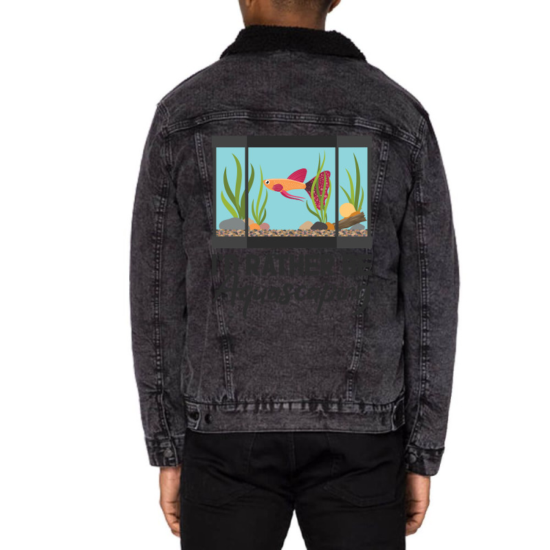 Hot Trend Aquascaping Aquarium Aquascaper Fish Tank-p7myy Unisex Sherpa-Lined Denim Jacket by macklinsampson | Artistshot