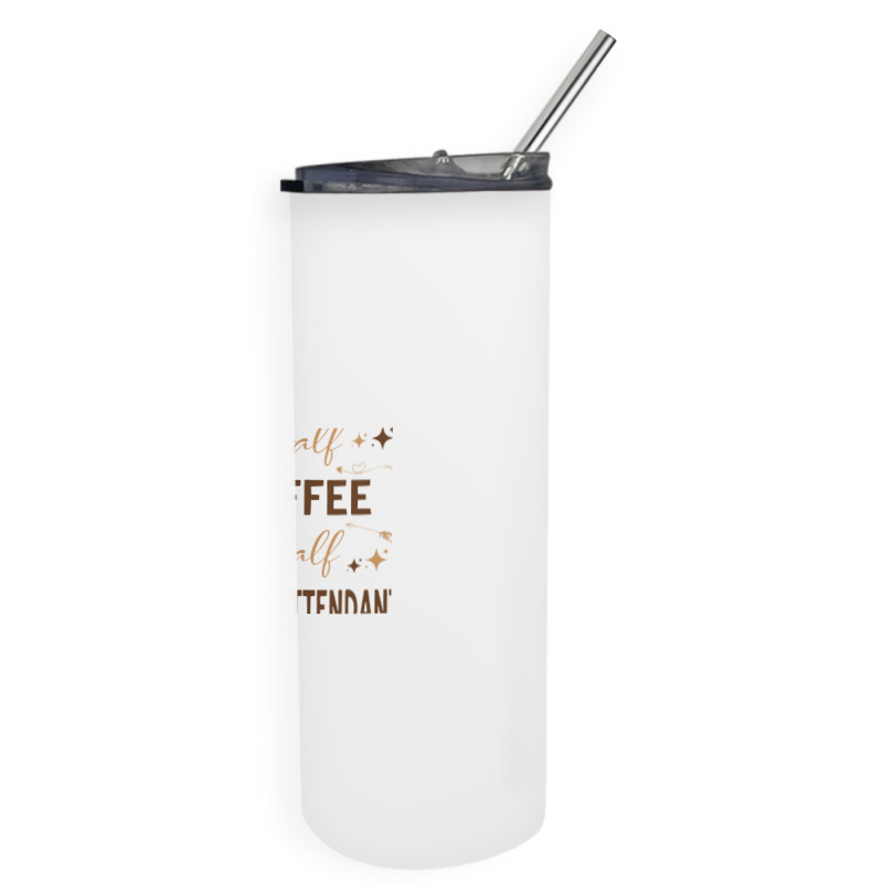 Gift For Flight Attendant Love Coffee Skinny Tumbler | Artistshot