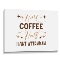 Gift For Flight Attendant Love Coffee Metal Print Horizontal | Artistshot