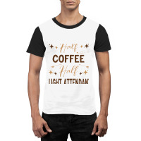 Gift For Flight Attendant Love Coffee Graphic T-shirt | Artistshot