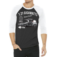 Back To The Future 1.21 Gigawatts Delorean Car (© Ucs Llc And Amblin) 3/4 Sleeve Shirt | Artistshot