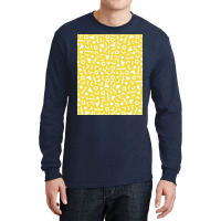 Colorful Retro Memphis Style Pattern Yellow Graphic Long Sleeve Shirts | Artistshot