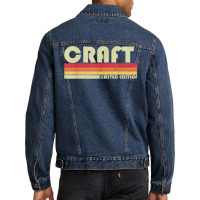 Craft Surname Funny Retro Vintage 80s 90s Birthday Reunion  Classic Men Denim Jacket | Artistshot