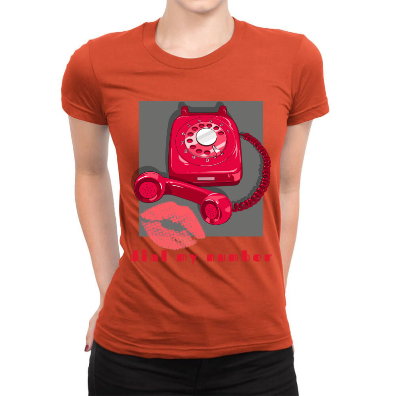 Dial My Number Relaxed Fit Ladies Fitted T-Shirt by botitefinos | Artistshot