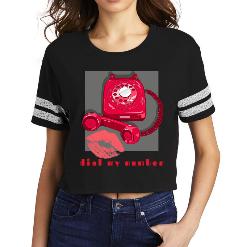 Dial My Number Relaxed Fit Scorecard Crop Tee by botitefinos | Artistshot