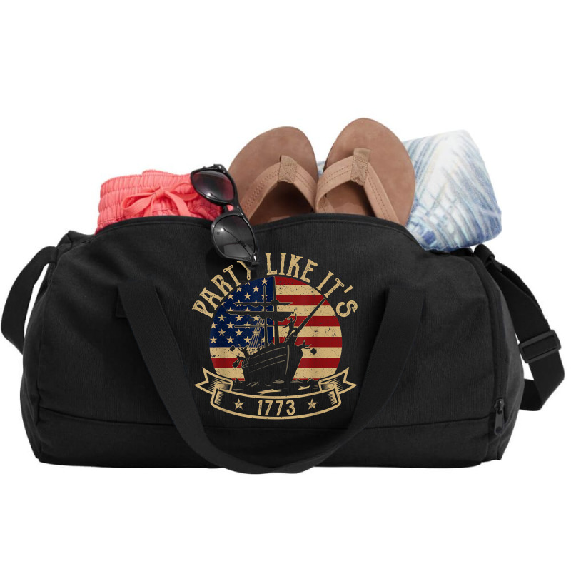 Party Like It's 1773 Funny Us History Boston Tea Vintage Duffel Bag | Artistshot