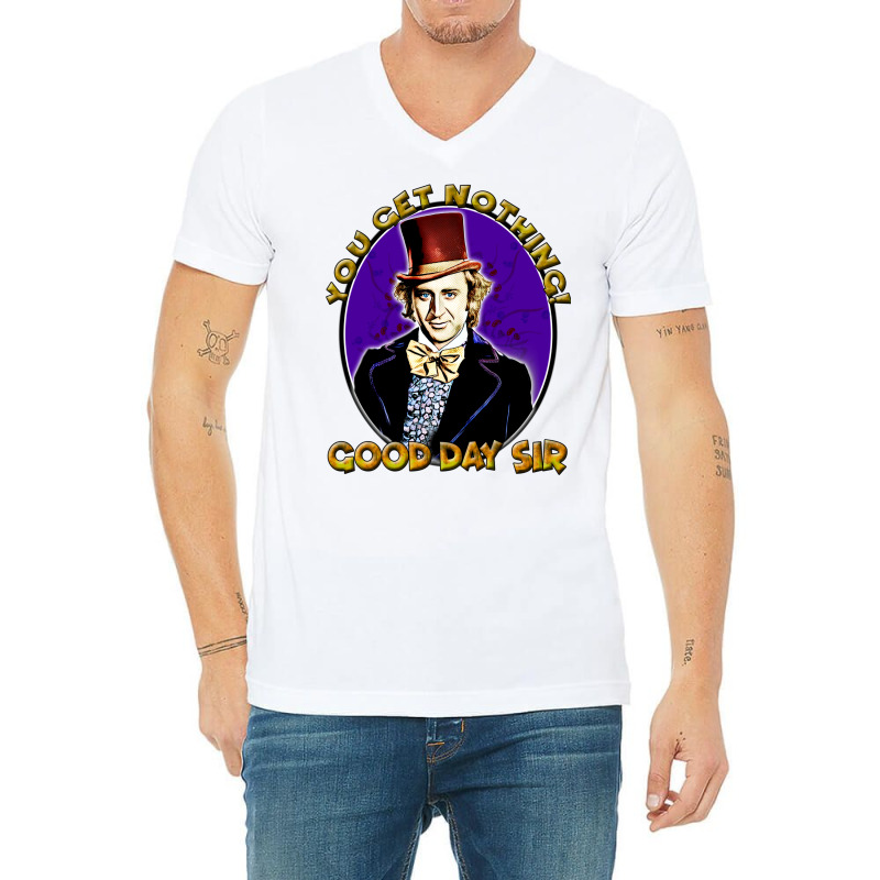 Good Day Sir Wonka Classic V-Neck Tee by botitefinos | Artistshot