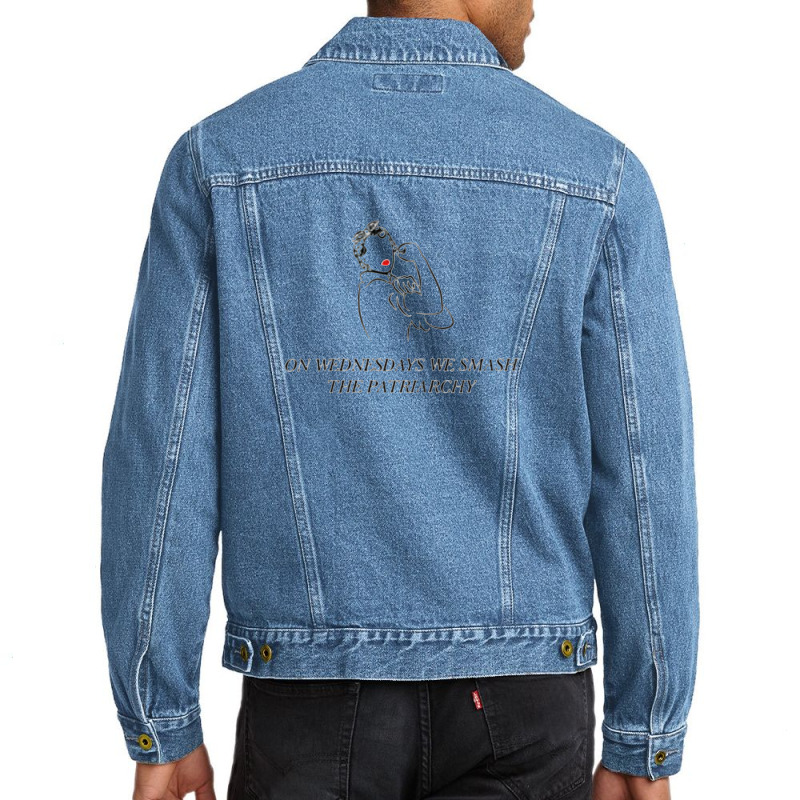 Super Smash The Patriarchy Men Denim Jacket | Artistshot