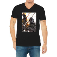 Ashen One And The Tarnished V-neck Tee | Artistshot