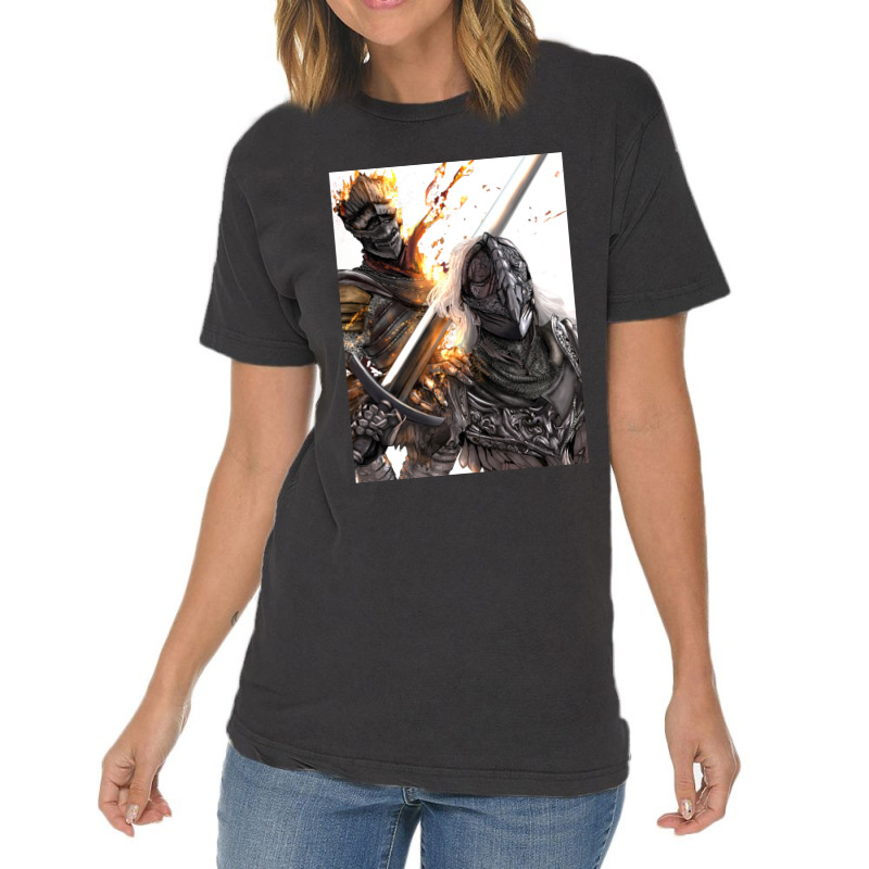 Ashen One And The Tarnished Vintage T-Shirt by ErnestGallon | Artistshot