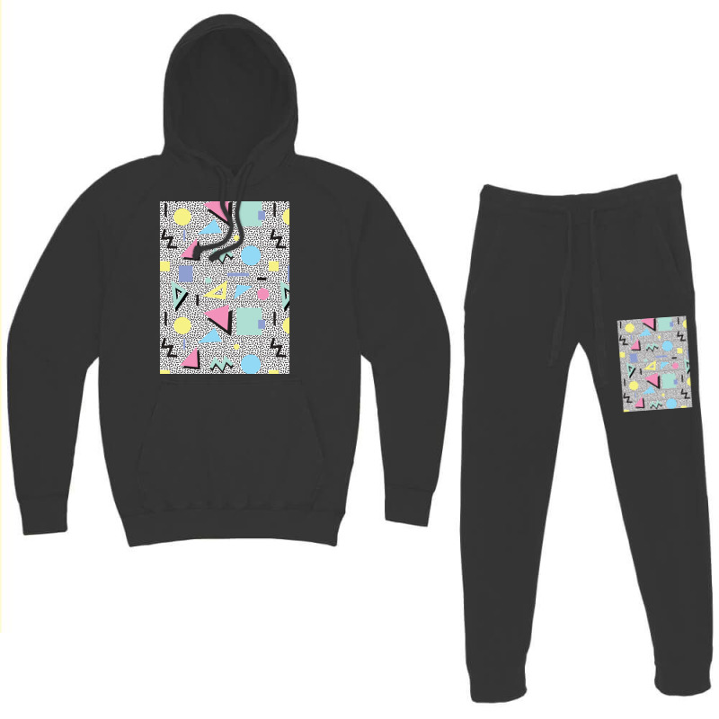 Eighties Memphis Pattern Design Classic Hoodie & Jogger set by horveyfoths | Artistshot