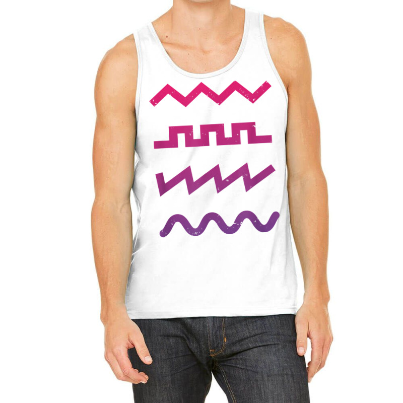 Waveform Techno Synthesizer Synth Analog T Shirt Tank Top | Artistshot