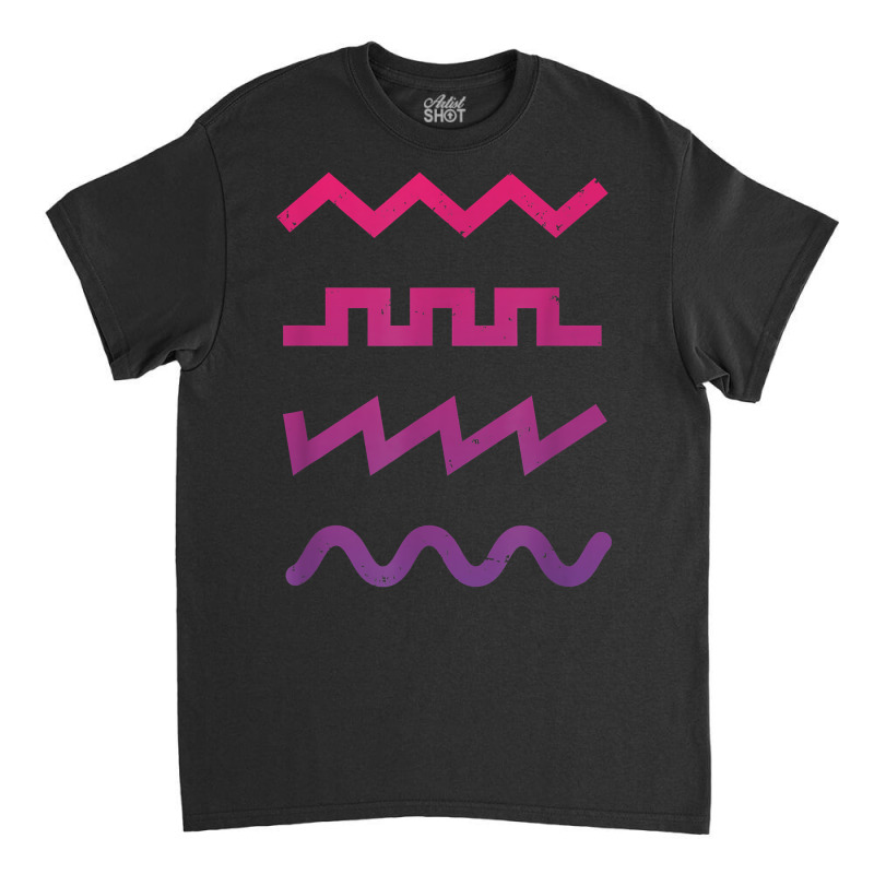 Waveform Techno Synthesizer Synth Analog T Shirt Classic T-shirt | Artistshot