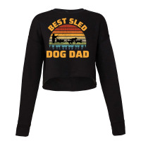 Husky Sledding Sled Dog Racing Alaskan Racer Dad Cropped Sweater | Artistshot