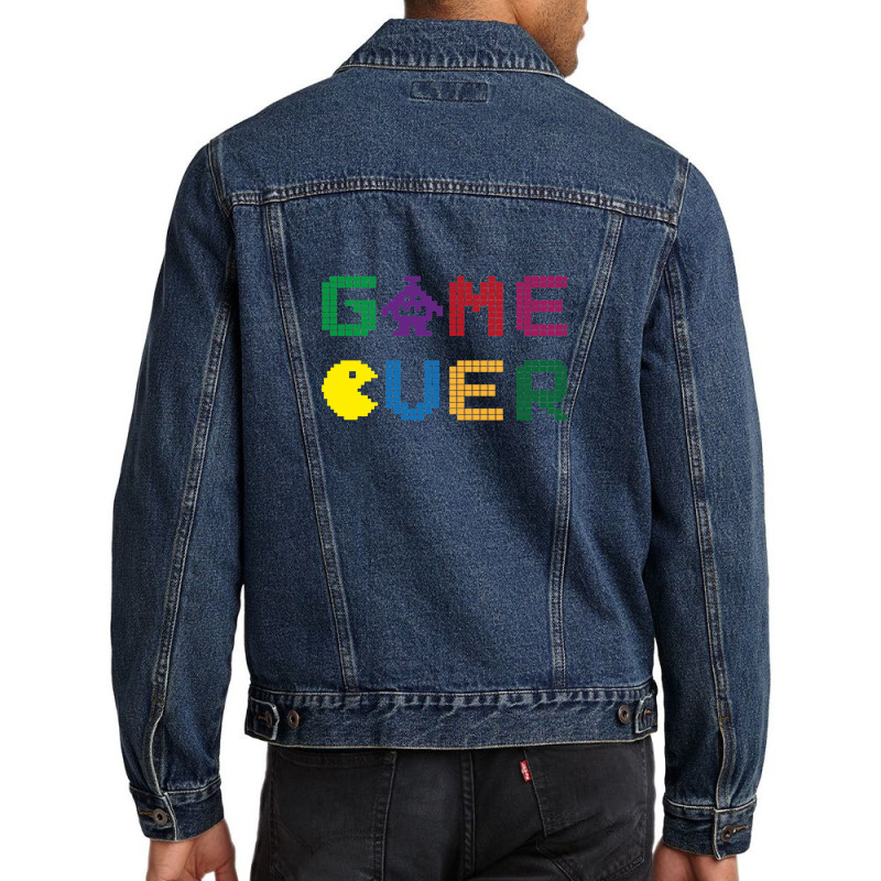 Game Over 1 Men Denim Jacket by RichardAdams | Artistshot