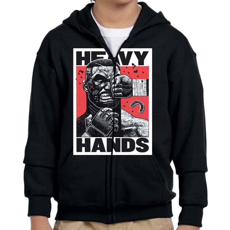 Heavy Hands Graphic By Gian Galang Youth Zipper Hoodie by AcostaLopezJuan | Artistshot