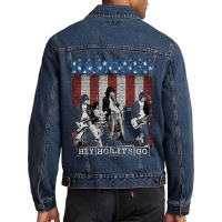 Hey Ho Lets Go Men Denim Jacket | Artistshot