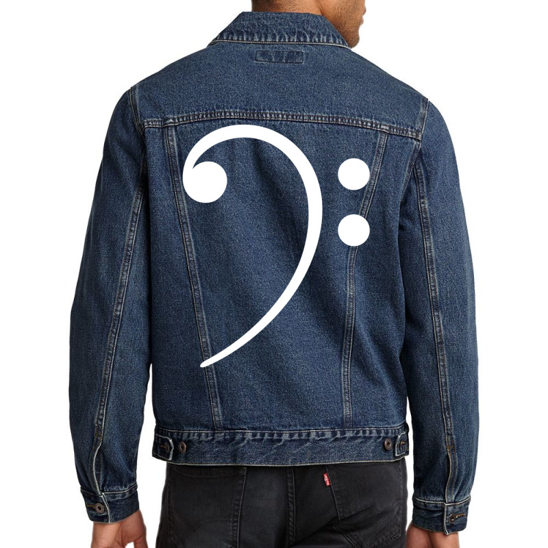 Bass Clef Music Musician Party Festival Dance   70s Men Denim Jacket by hogbavracamm | Artistshot