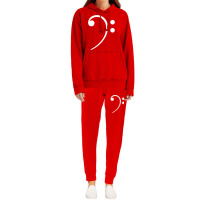 Bass Clef Music Musician Party Festival Dance   70s Hoodie & Jogger Set | Artistshot