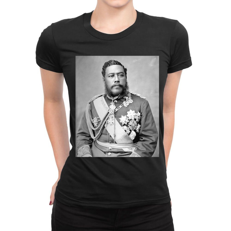 Kalākaua, The Last King Of Hawaii. Ladies Fitted T-Shirt by PaulJKrois | Artistshot