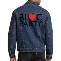 Bloc Party Heart   80s Men Denim Jacket | Artistshot