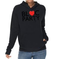 Bloc Party Heart   80s Lightweight Hoodie | Artistshot