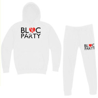 Bloc Party Heart   80s Hoodie & Jogger Set | Artistshot