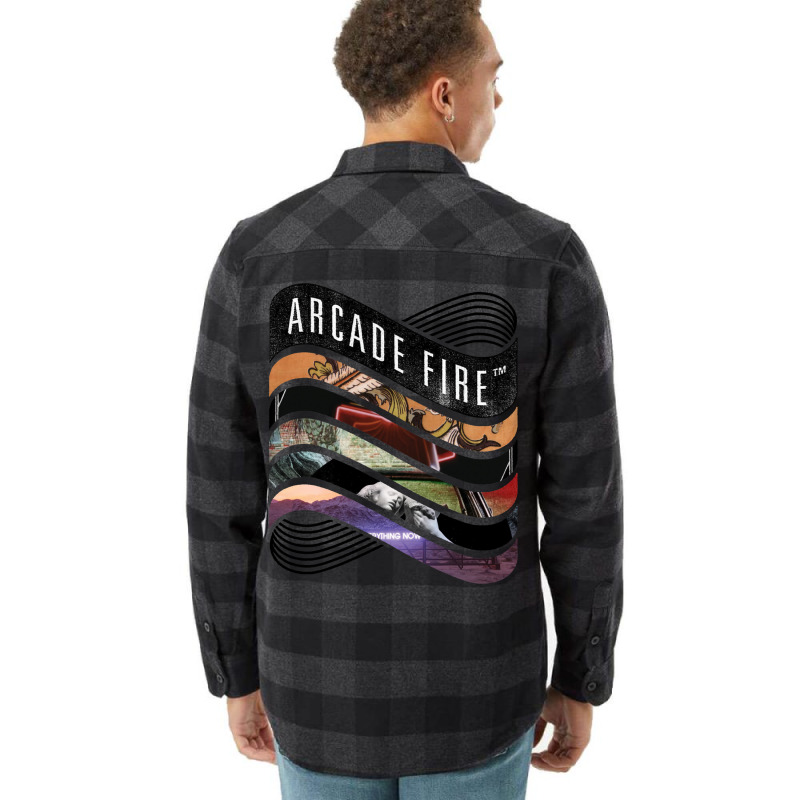 Arcade Fire   Discography Flannel Shirt by chiarimagke | Artistshot