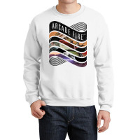 Arcade Fire   Discography Crewneck Sweatshirt | Artistshot